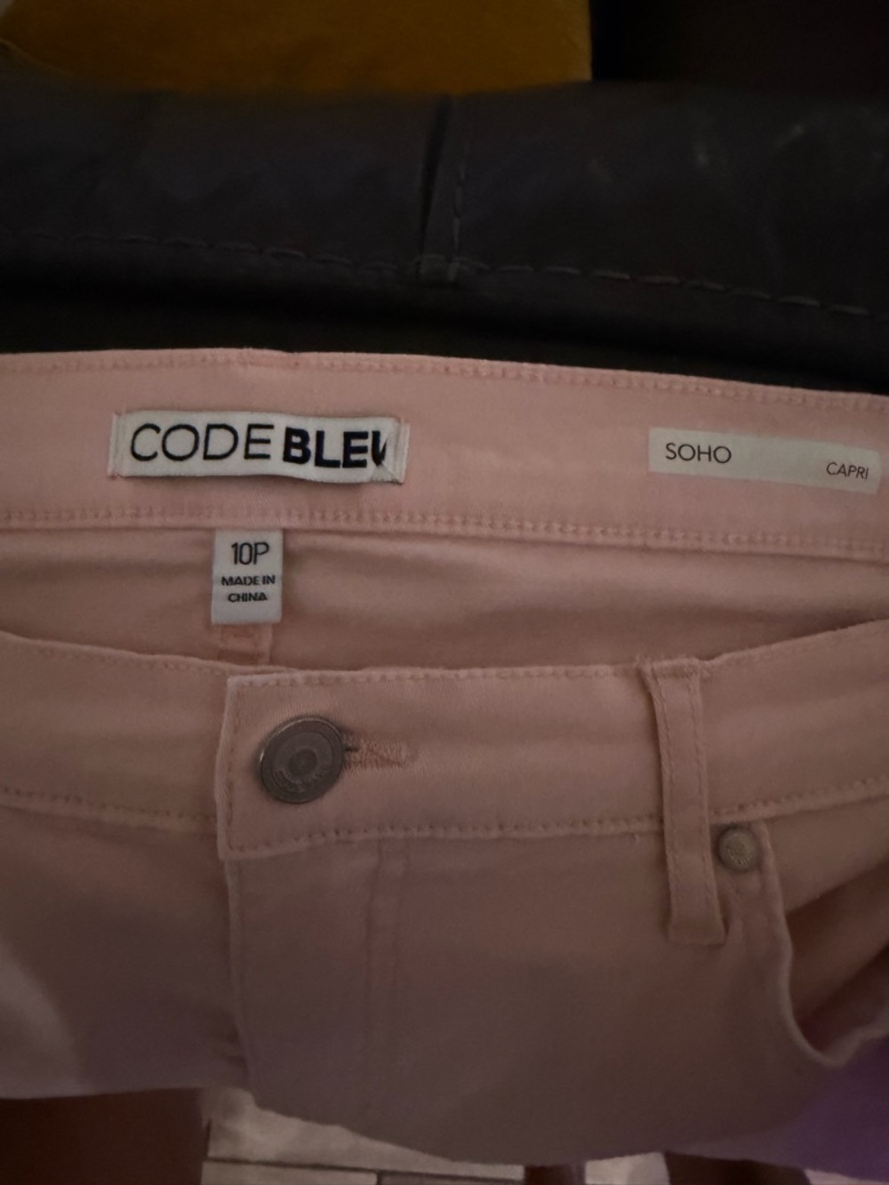 Code Bleu High-Rise Pastel Pink Jeans - Picture 4 of 7
